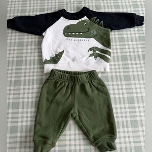 Carters Dinosaur Themed Baby Outfit size 3 months